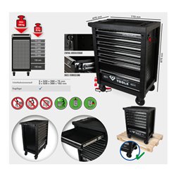 Brilliant Tools Werkstattwagen mit 7 Schubladen