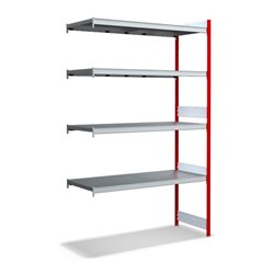 Bito Großfachregal Grundfeld Set, Fachboden RAL 3000 Feuerrot