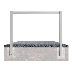 Schake Wegesperren 1,50m feststehend, ohne Knieholm, kpl verschweißt