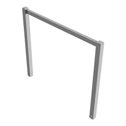 Schake Wegesperren 1,50m feststehend, ohne Knieholm, kpl verschweißt