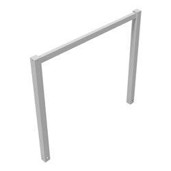 Schake Wegesperren 1,50m feststehend, ohne Knieholm, kpl verschweißt