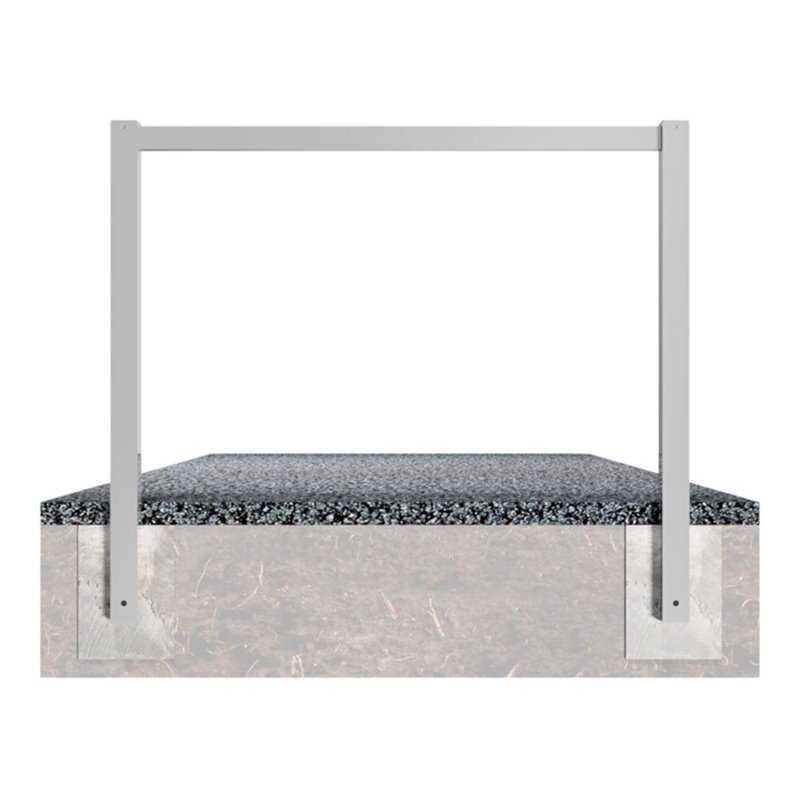 Schake Wegesperren 2,00m feststehend, ohne Knieholm, kpl verschweißt