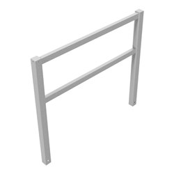 Schake Wegesperren 1,50m + Knieholm, kpl. verschweißt