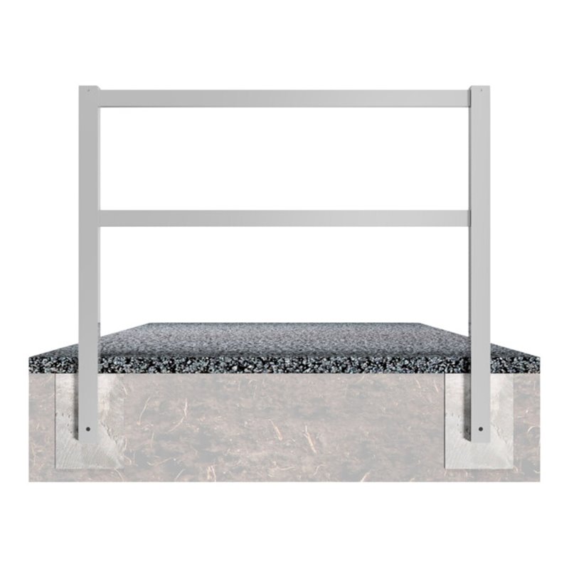 Schake Wegesperren 2,50m + Knieholm, kpl. verschweißt