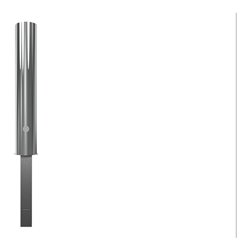 Schake Sperrpfosten aus Edelstahl Typ 40154F Ø 154mm, herausnehmbar, geschliffen + Dreikantverschluß + Bodenhülse