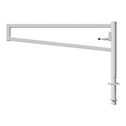 Schake Drehbare Wegesperre + selbsteinrastender Verriegelung 2,00m für Vorhangschloss Drehpfosten: Ø 102mm, Schrankenarm: 60x40m