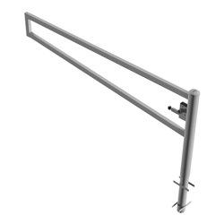 Schake Drehbare Wegesperre + selbsteinrastender Verriegelung 2,50m + Dreikantverschluß Drehpfosten: Ø 102mm, Schrankenarm: 60x40