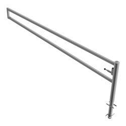 Schake Drehbare Wegesperre + selbsteinrastender Verriegelung 3,50m für Vorhangschloss Drehpfosten: Ø 102mm, Schrankenarm: 60x40m