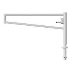 Schake Drehbare Wegesperre + selbsteinrastender Verriegelung 2,00m + Profilzylinder Drehpfosten: Ø 102mm, Schrankenarm: 60x40mm,