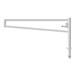 Schake Drehbare Wegesperre + selbsteinrastender Verriegelung 2,50m + Profilzylinder Drehpfosten: Ø 102mm, Schrankenarm: 60x40mm,