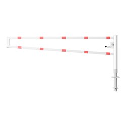 Schake Drehbare Wegesperre + selbsteinrastender Verriegelung 3,00m + Dreikantverschluß Drehpfosten: Ø 102mm, Schrankenarm: 60x40