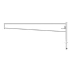 Schake Drehbare Wegesperre + selbsteinrastender Verriegelung 3,50m + Profilzylinder Drehpfosten: Ø 102mm, Schrankenarm: 60x40mm,