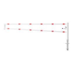 Schake Drehbare Wegesperre + selbsteinrastender Verriegelung 3,50m + Dreikantverschluß Drehpfosten: Ø 102mm, Schrankenarm: 60x40