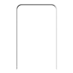 Schake Flachstahlbügel 50x12mm, in gebogener Ausführung Breite: 750mm Gesamthöhe:1200 mm ohne Querholm feuerverzinkt