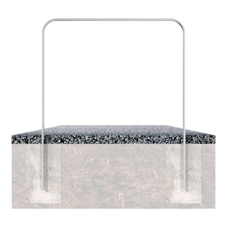 Schake Flachstahlbügel 50x12mm, in gebogener Ausführung Breite: 750mm Gesamthöhe:1200 mm ohne Querholm, beschichtet