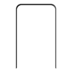 Schake Flachstahlbügel 50x12mm, in gebogener Ausführung Breite: 750mm Gesamthöhe:1200 mm ohne Querholm, beschichtet