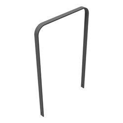 Schake Flachstahlbügel 50x12mm, in gebogener Ausführung Breite: 750mm Gesamthöhe:1200 mm ohne Querholm, beschichtet