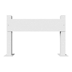 Schake Haltevorrichtung für Parkplatzbeschilderung, 2 Stützpfosten 40x40mm, + Kennzeichenhalter (inkl.), Höhe: 350mm