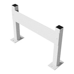 Schake Haltevorrichtung für Parkplatzbeschilderung, 2 Stützpfosten 40x40mm, + Kennzeichenhalter (inkl.), Höhe: 350mm