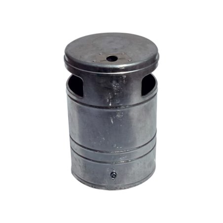 Schake Abfallbehälter 40l, + Ascher Ø 340mm Höhe 530mm, beschichtet