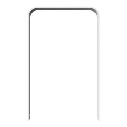 Schake Flachstahlbügel 80x12mm, in gebogener Ausführung Breite: 750mm Gesamthöhe:1200 mm ohne Querholm feuerverzinkt