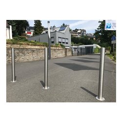 Schake Sperrpfosten aus Edelstahl 60mm Typ 4062F herausnehmbar + Dreikantverschluß DIN 3223