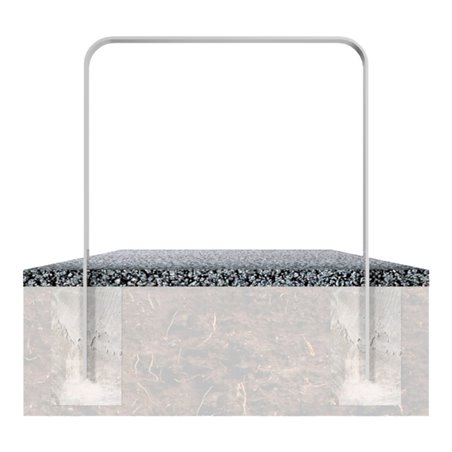 Schake Flachstahlbügel 80x12mm, in gebogener Ausführung Breite: 750mm Gesamthöhe:1200 mm ohne Querholm, beschichtet