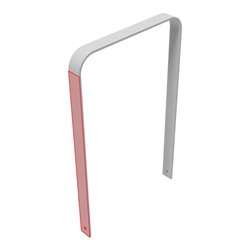 Schake Flachstahlbügel 80x12mm, in gebogener Ausführung Breite: 750mm Gesamthöhe:1200 mm ohne Querholm, beschichtet