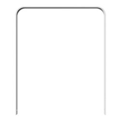 Schake Flachstahlbügel 50x12mm, in gebogener Ausführung Breite: 1000mm Gesamthöhe:1200 mm ohne Querholm feuerverzinkt