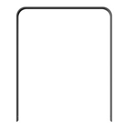 Schake Flachstahlbügel 50x12mm, in gebogener Ausführung Breite: 1000mm Gesamthöhe:1200 mm ohne Querholm, beschichtet