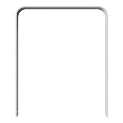 Schake Flachstahlbügel 80x12mm, in gebogener Ausführung Breite: 1000mm Gesamthöhe:1200 mm ohne Querholm, beschichtet