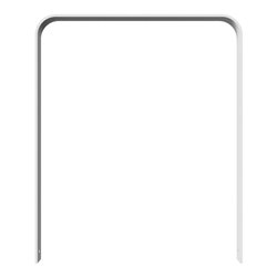 Schake Flachstahlbügel 80x12mm, in gebogener Ausführung Breite: 1000mm Gesamthöhe:1200 mm ohne Querholm feuerverzinkt