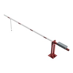 Schake Wegeschranken 4m + Pendelstützeverschluß, Höhe 950 Überflur verzinkt, beschichtet