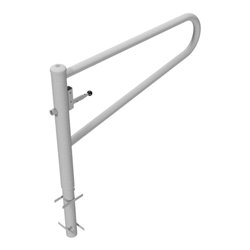 Schake Gatterschranke drehbar 1,50m für Vorhangschloss Drehpfosten: Ø 102mm, Schrankenarm: Ø 60mm zum Einbetonieren,