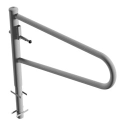 Schake Gatterschranke drehbar 1,50m für Vorhangschloss Drehpfosten: Ø 102mm, Schrankenarm: Ø 60mm zum Einbetonieren,