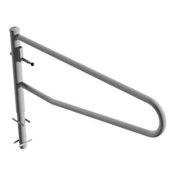 Schake Gatterschranke drehbar 2,00m für Vorhangschloss Drehpfosten: Ø 102mm, Schrankenarm: Ø 60mm zum Einbetonieren,