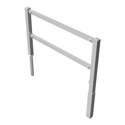 Schake Wegesperren 1,50m + Knieholm + Dreikantverschluss, schwenkbar feuerverzinkt