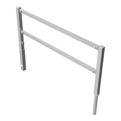 Schake Wegesperren 2,00m + Knieholm + Dreikantverschluss, schwenkbar feuerverzinkt