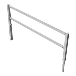 Schake Wegesperren 2,50m + Knieholm + Dreikantverschluss, schwenkbar feuerverzinkt