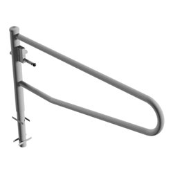 Schake Gatterschranke drehbar 2,00m + Dreikantverschluß Drehpfosten: Ø 102mm, Schrankenarm: Ø 60mm zum Einbetonieren,