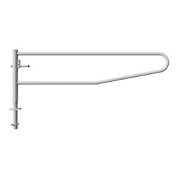 Schake Gatterschranke drehbar 3,00m für Vorhangschloss Drehpfosten: Ø 102mm, Schrankenarm: Ø 60mm zum Einbetonieren,