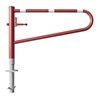 Schake Gatterschranke drehbar 1,50m für Vorhangschloss, rot / weiß