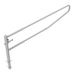 Schake Gatterschranke drehbar 3,50m für Vorhangschloss Drehpfosten: Ø 102mm, Schrankenarm: Ø 60mm zum Einbetonieren,