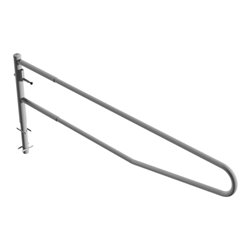 Schake Gatterschranke drehbar 3,50m für Vorhangschloss Drehpfosten: Ø 102mm, Schrankenarm: Ø 60mm zum Einbetonieren,