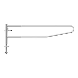 Schake Gatterschranke drehbar 3,50m für Vorhangschloss Drehpfosten: Ø 102mm, Schrankenarm: Ø 60mm zum Einbetonieren,