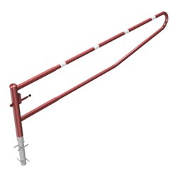 Schake Gatterschranke drehbar 3,50m für Vorhangschloss, rot / weiß