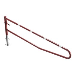 Schake Gatterschranke drehbar 3,50m für Vorhangschloss, rot / weiß