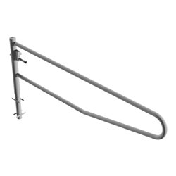 Schake Gatterschranke drehbar 3,00m + Dreikantverschluß Drehpfosten: Ø 102mm, Schrankenarm: Ø 60mm zum Einbetonieren,