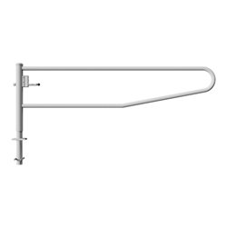 Schake Gatterschranke drehbar 3,00m + Dreikantverschluß Drehpfosten: Ø 102mm, Schrankenarm: Ø 60mm zum Einbetonieren,