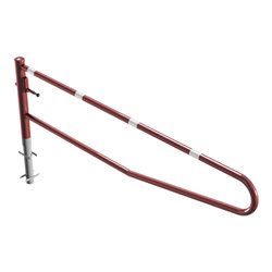 Schake Gatterschranke drehbar 3,00m für Vorhangschloss, rot / weiß